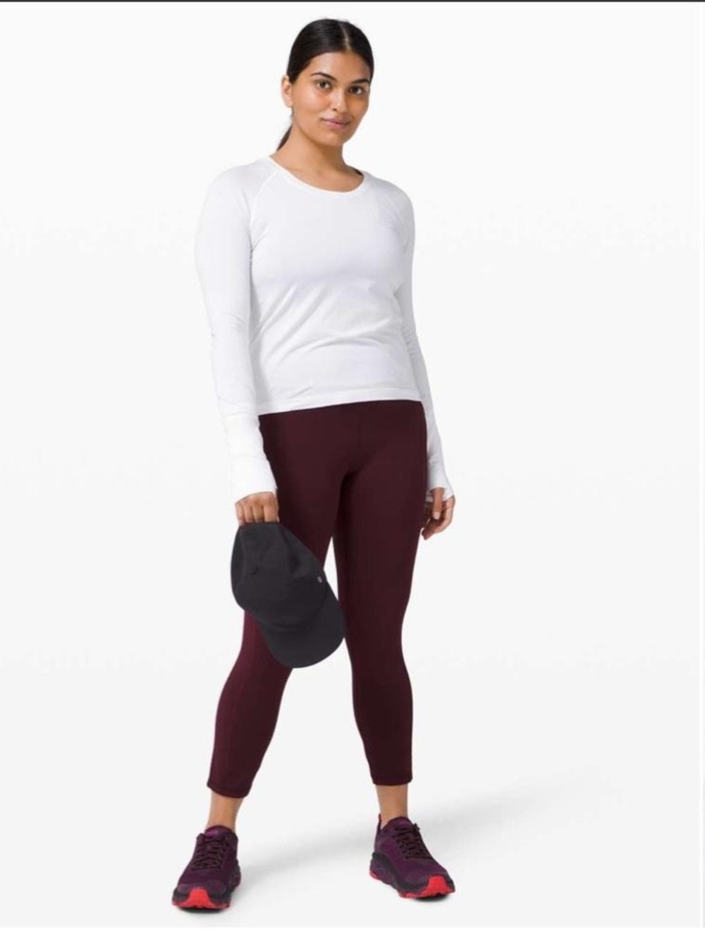 Women’s Long Sleeve Crew Neck Top in White